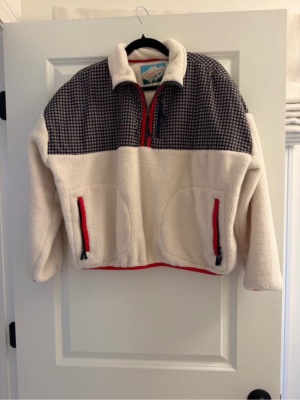 The Great. - Plush Terrain Half Zip Jacket